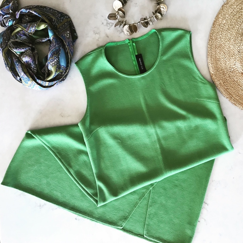 EUC St. John Green Knit Dress sz14 worn twice